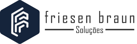 Logo seguido do nome friesen braun soluções